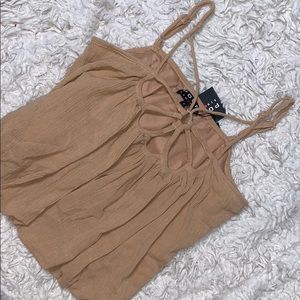 Nude Blouse/Crop top